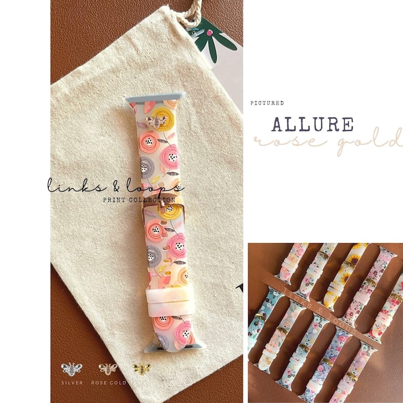 Correa Soft Floral para Apple Watch Serie 3/4/5/6/7/8/9/10 SE/ Ultra