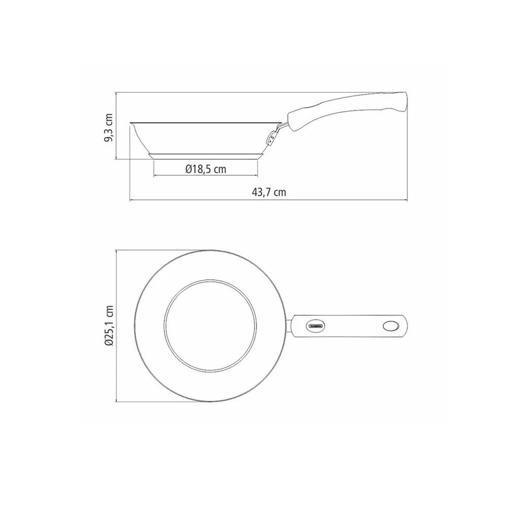Sartén C/Rev-Antiad 24Cm diámetro -2.10 Lt Solar Silicone Tramontina