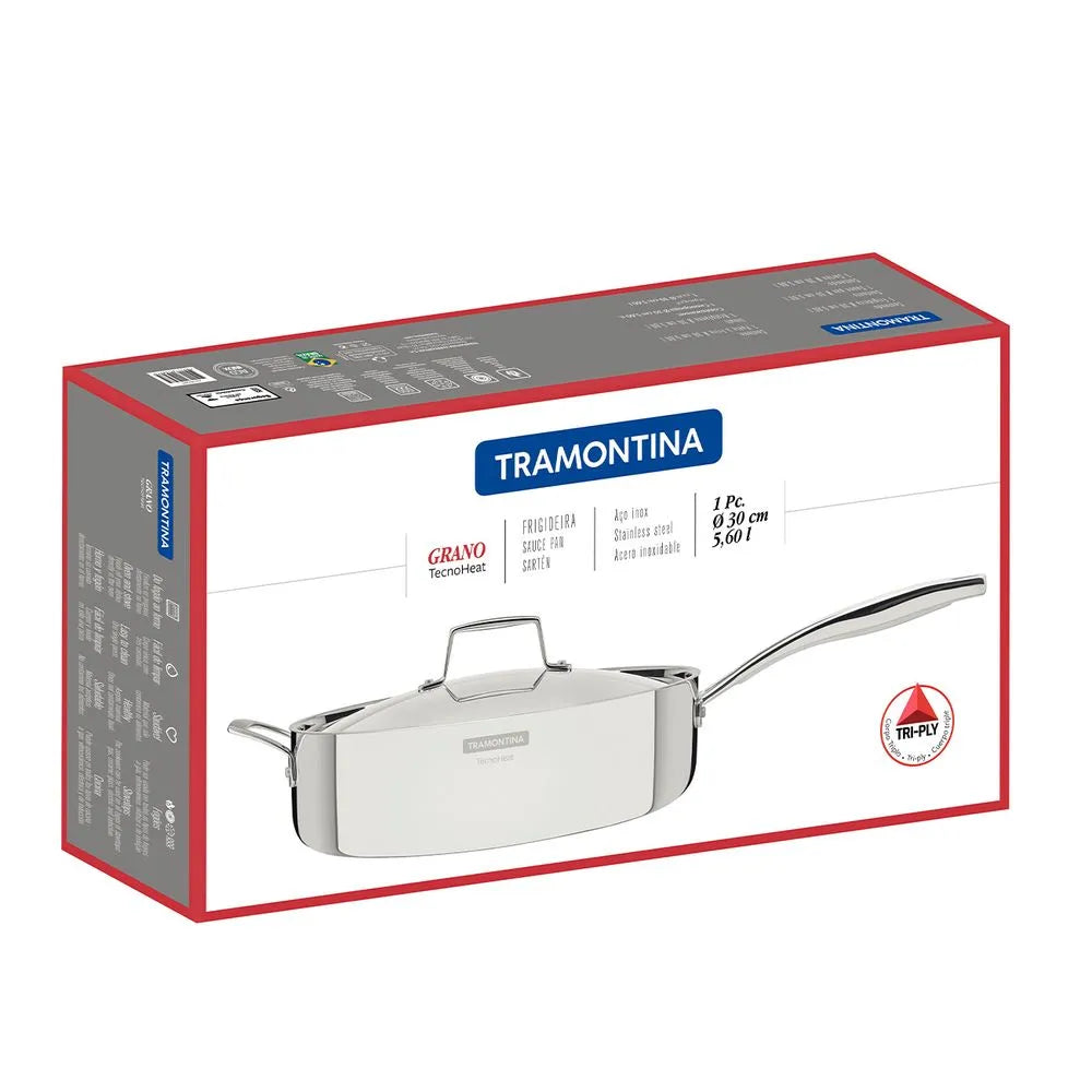 Sartén Acero inoxidable 30 Cm de diámetro Grano Tramontina