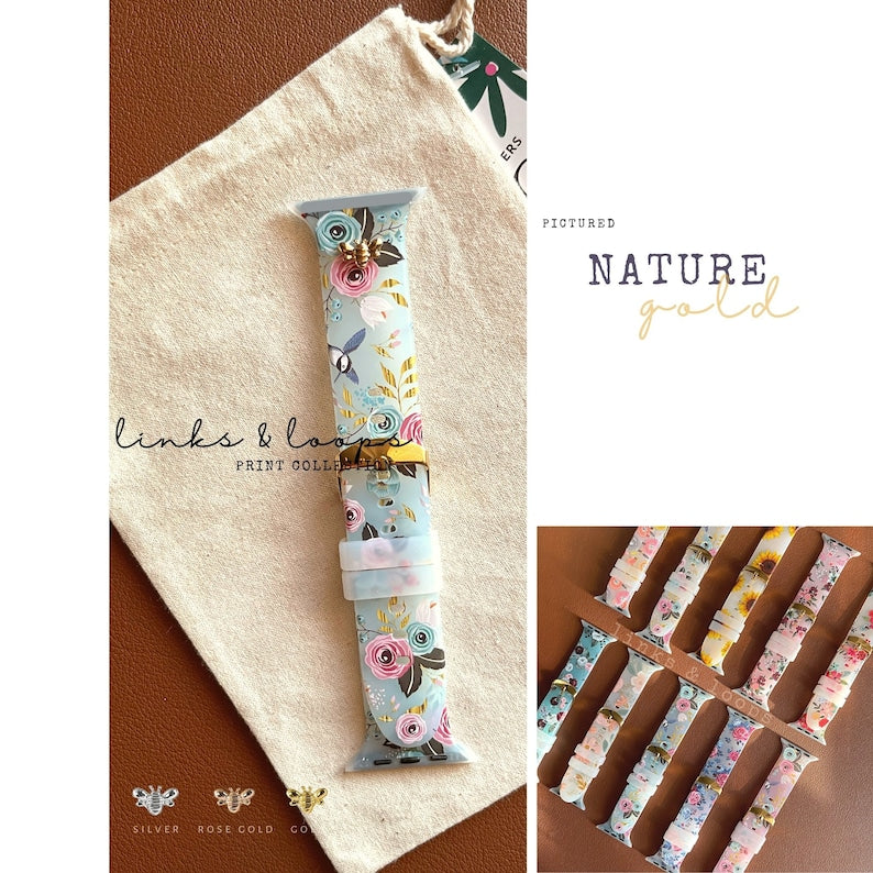 Correa Soft Floral para Apple Watch Serie 3/4/5/6/7/8/9/10 SE/ Ultra