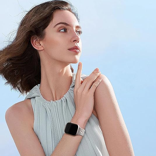 Correa de silicona suave con diseño para Apple Watch series 3/4/5/6/7/8/9/10 SE/Ultra