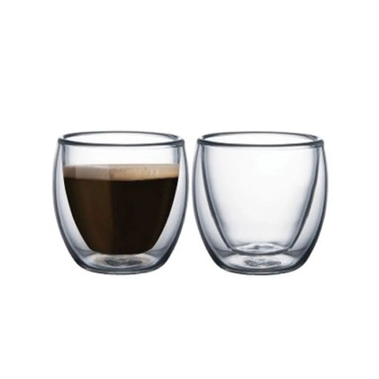 Juego 2 Tazas Vidrio Para Cafe 0.11 Lt - Tramontina