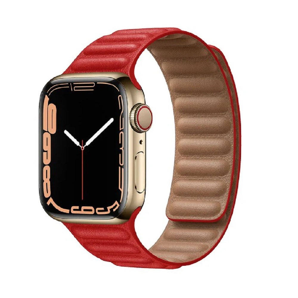 Correa de cuero imantada para Apple Watch 4/5/6/7/8/9/SE/Ultra