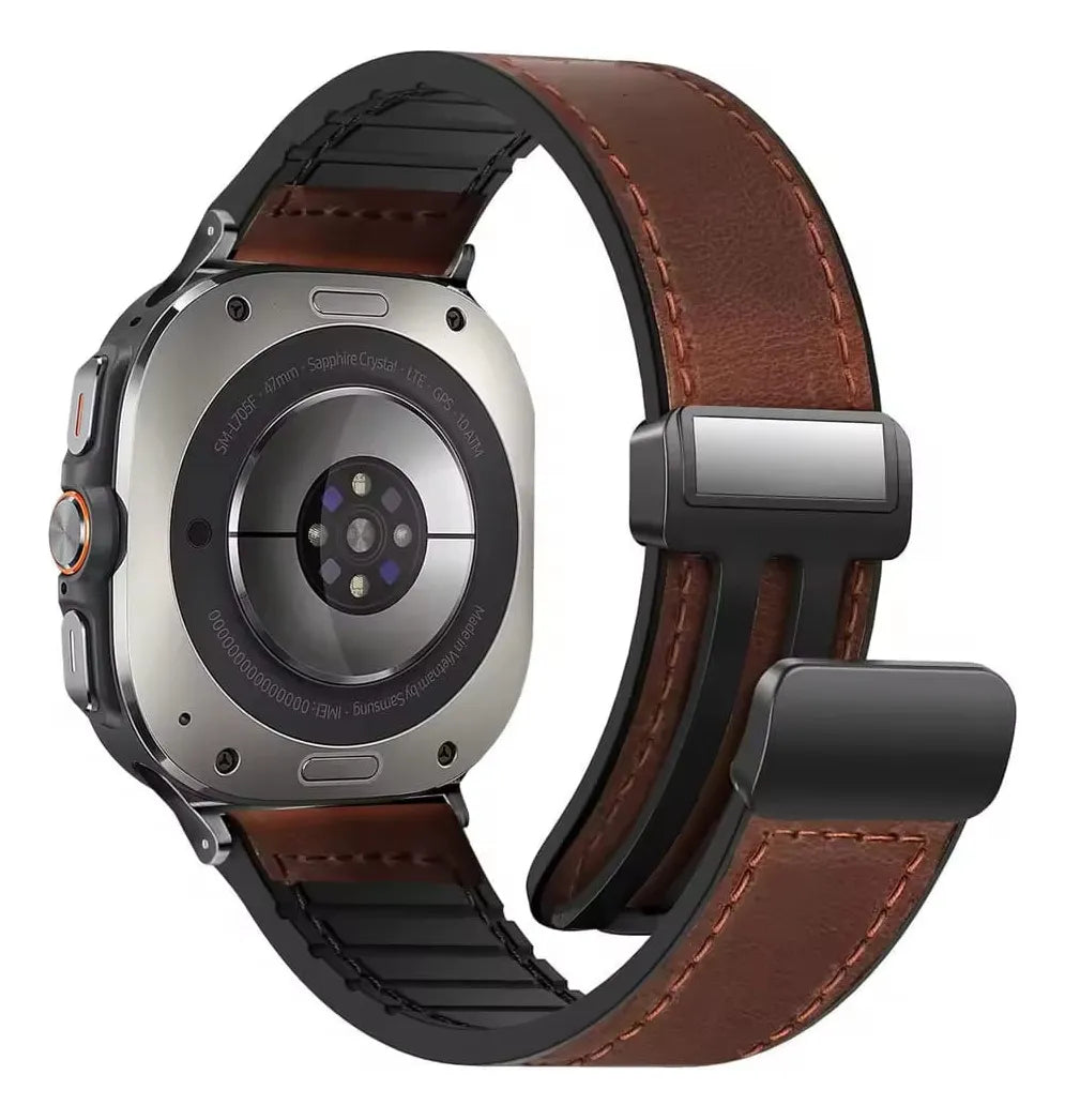 Correa De Cuero Imantada Para Samsung Galaxy Watch Ultra 47mm
