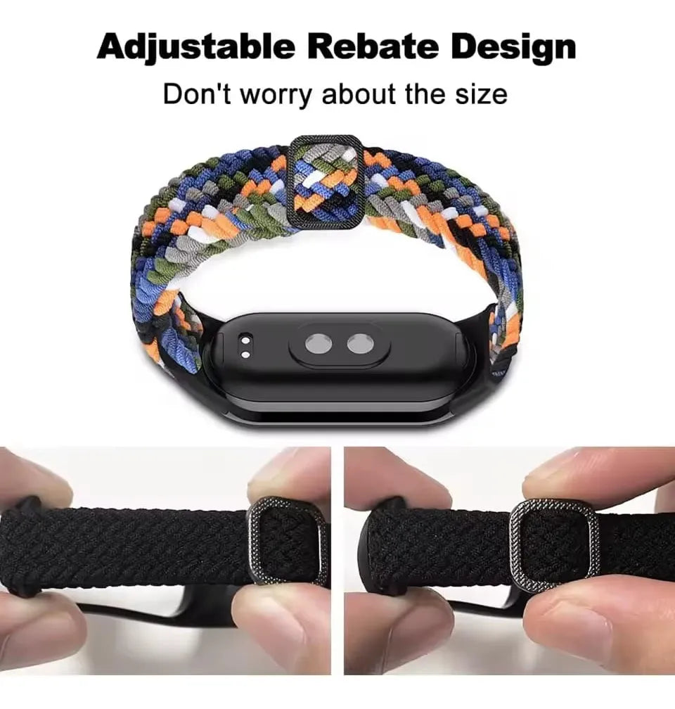Correa De Nylon Trenzada Loop Para Xiaomi Smart Band 8/9/10