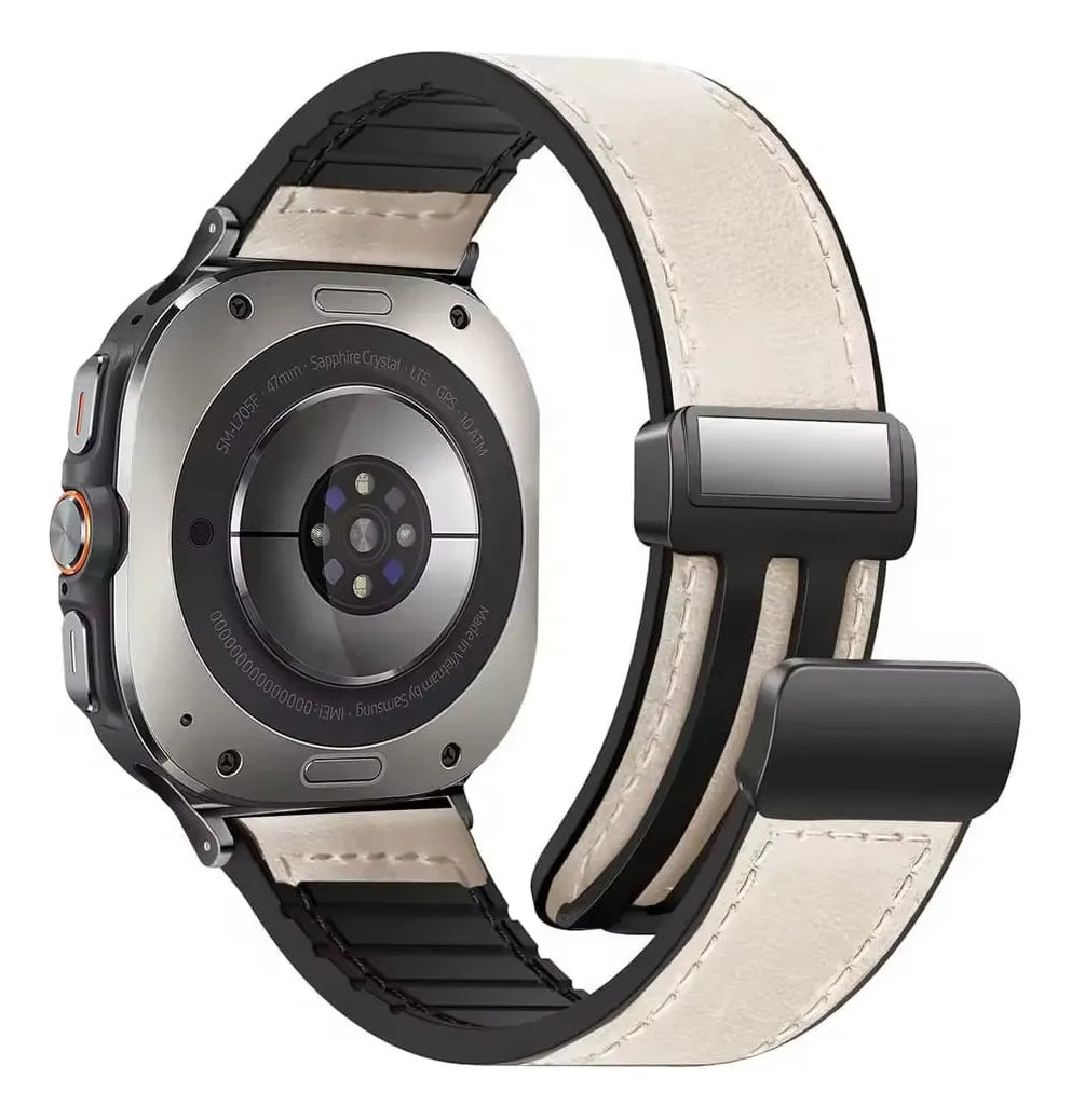 Correa De Cuero Imantada Para Samsung Galaxy Watch Ultra 47mm