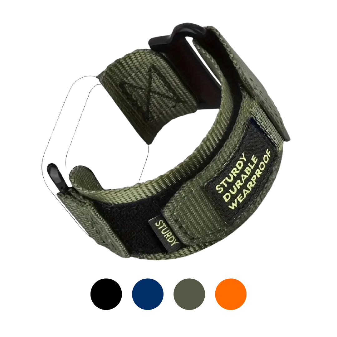 Correa de nylon estilo deportivo para Apple watch 4/5/6/7/8/9/SE/Ultra