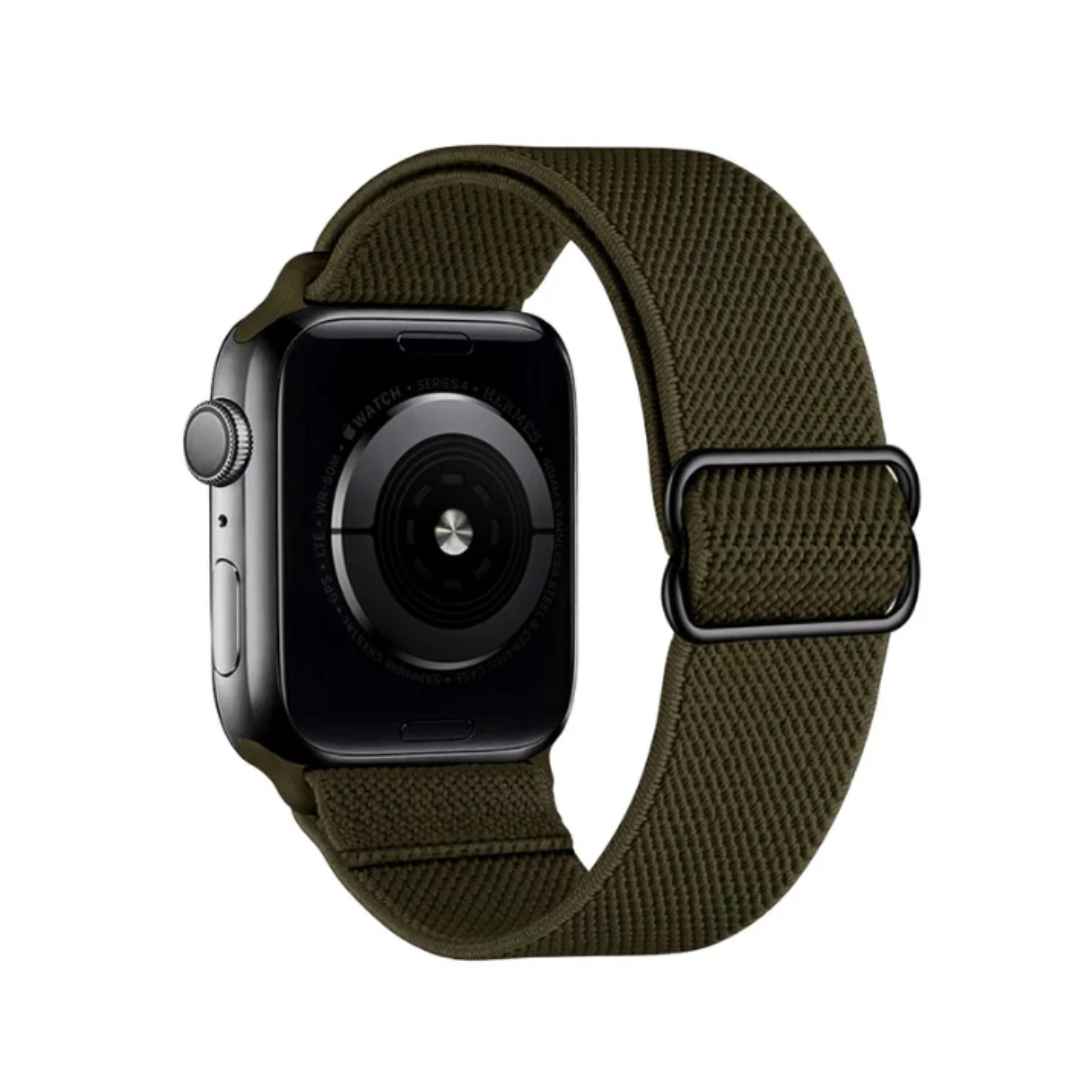 Bandas elásticas de nylon compatibles con Apple Watch 6/5/4/3/2/1 SE