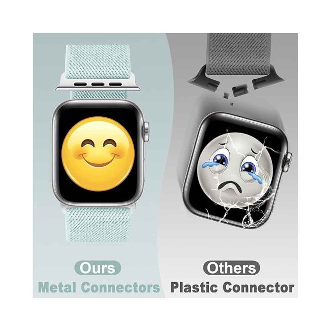 Bandas elásticas de nylon compatibles con Apple Watch 6/5/4/3/2/1 SE