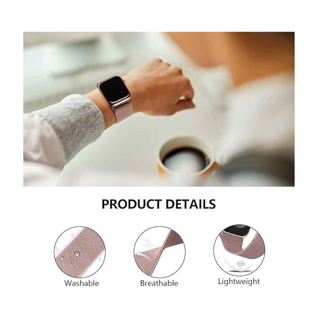 Bandas elásticas de nylon compatibles con Apple Watch 6/5/4/3/2/1 SE