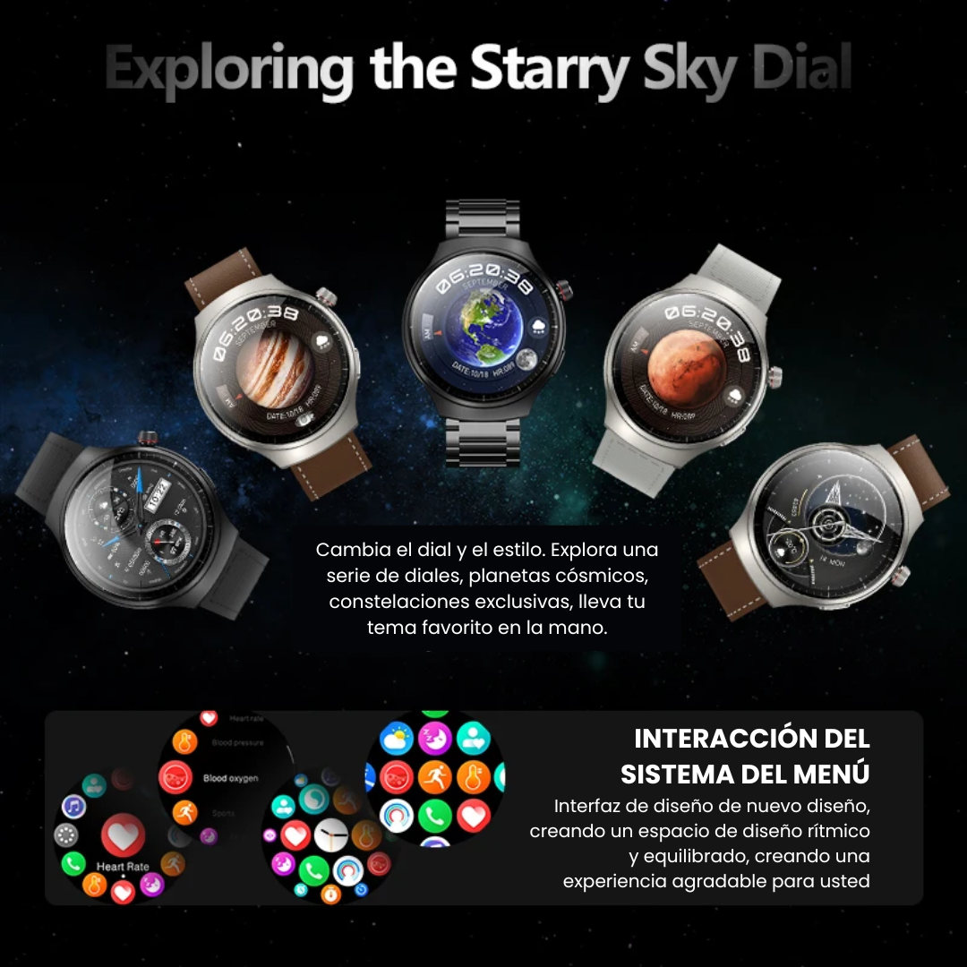 HW6 Max-reloj inteligente, dispositivo con pantalla curva Amoled novedad de 2024