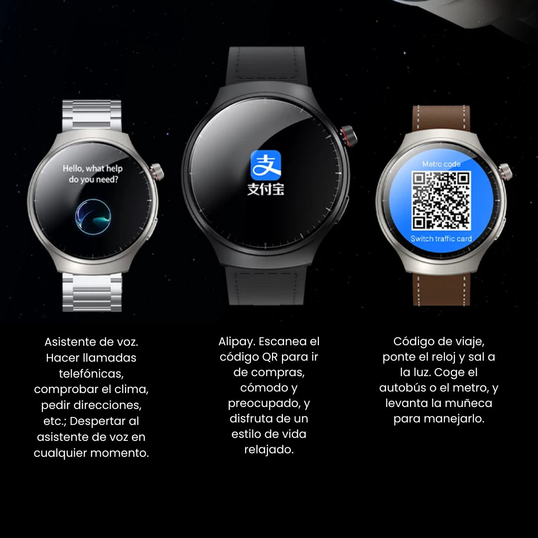 HW6 Max-reloj inteligente, dispositivo con pantalla curva Amoled novedad de 2024
