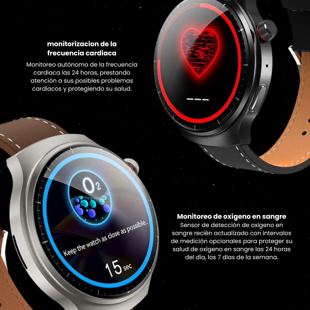 HW6 Max-reloj inteligente, dispositivo con pantalla curva Amoled novedad de 2024