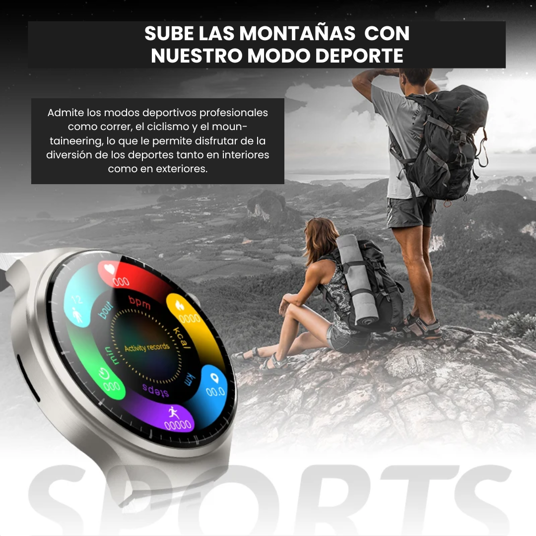 HW6 Max-reloj inteligente, dispositivo con pantalla curva Amoled novedad de 2024