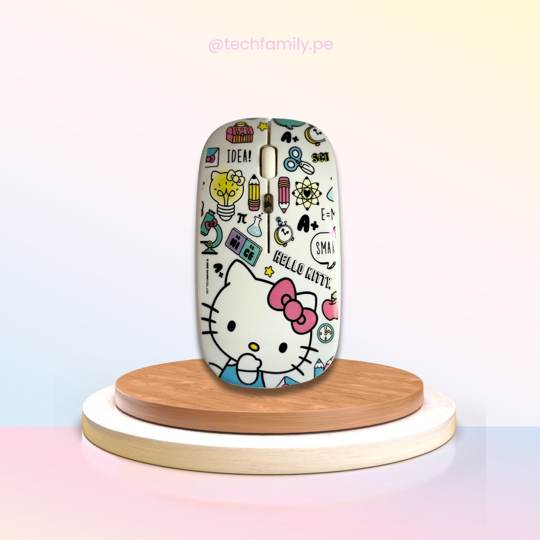Mouse con diseño inalámbrico 24 GHZ, 1600 DPI - Original Hello Kitty