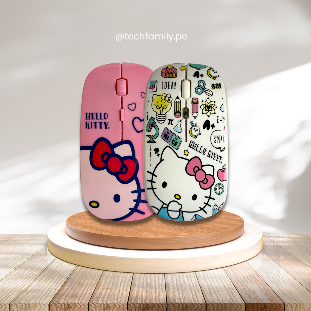 Mouse con diseño inalámbrico 24 GHZ, 1600 DPI - Original Hello Kitty