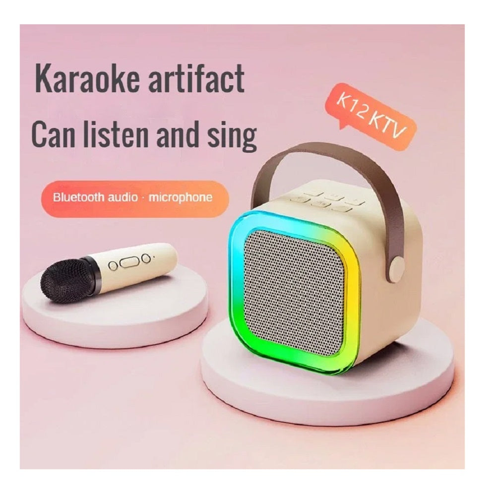 KARAOKE PORTÁTIL CON MICRÓFONO BLUETOOTH PARLANTE K12