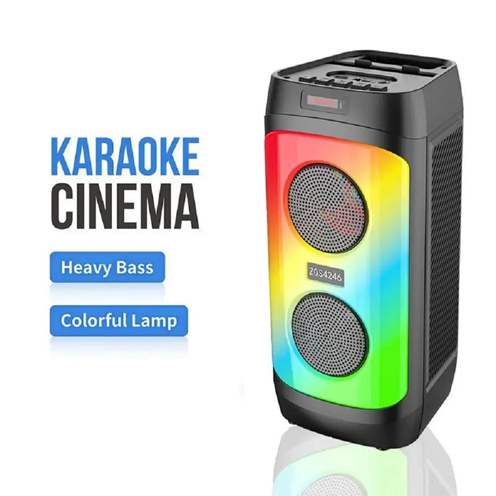 Parlante inalámbrico ZQS 4246, BLUETOOTH LUZ LED