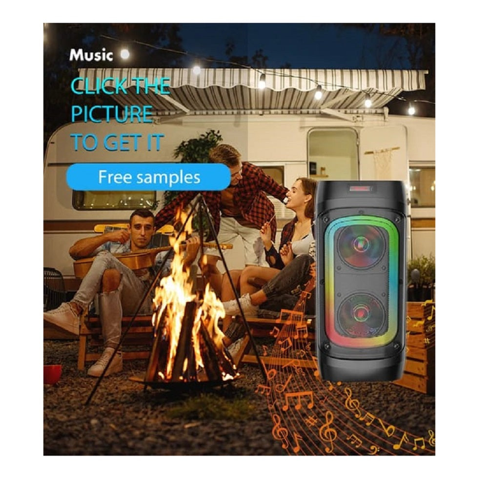 Parlante inalámbrico ZQS 4245, BLUETOOTH LUZ LED