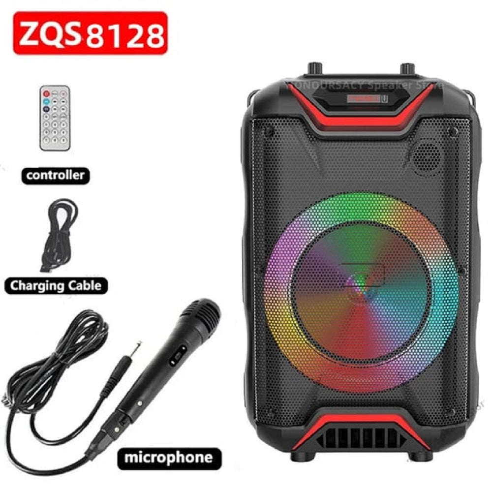 Parlante inalámbrico ZQS 8128, BLUETOOTH LUZ LED