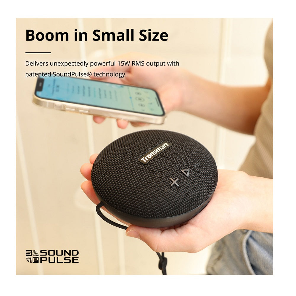 Parlante Splash 1 Tronsmart, portatil inalámbrico, Bluetooh, resistente al agua