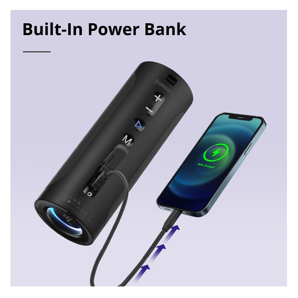 Parlante T6 PRO 45w Tronsmart, portatil inalámbrico, Bluetooh