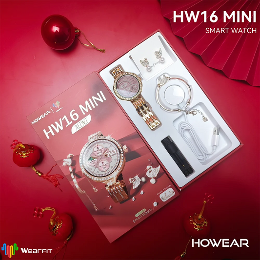HW16 MINI Smart Watch Mujer NFC Bluetooth Llamada Música Cámara Asistente de voz Monitor de ritmo cardíaco Reloj inteligente para mujer