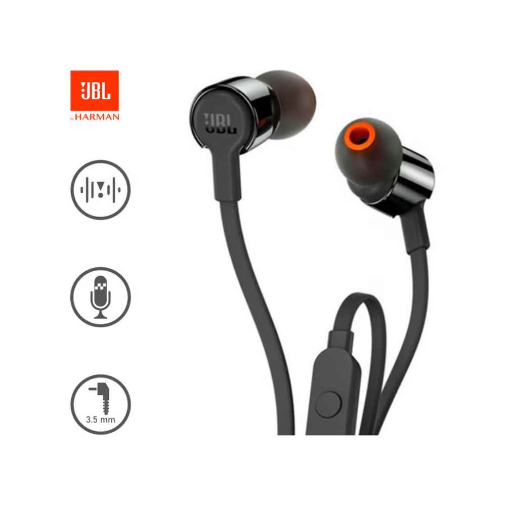 JBL T110 pure extra bass stereo, con microfono, audifono deportivo