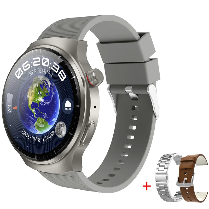 HW6 Max-reloj inteligente, dispositivo con pantalla curva Amoled novedad de 2024