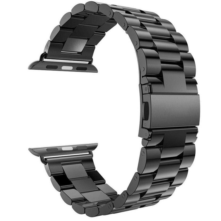 Correa de acero en eslabones para Apple Watch 4/5/6/7/8/9/SE/Ultra