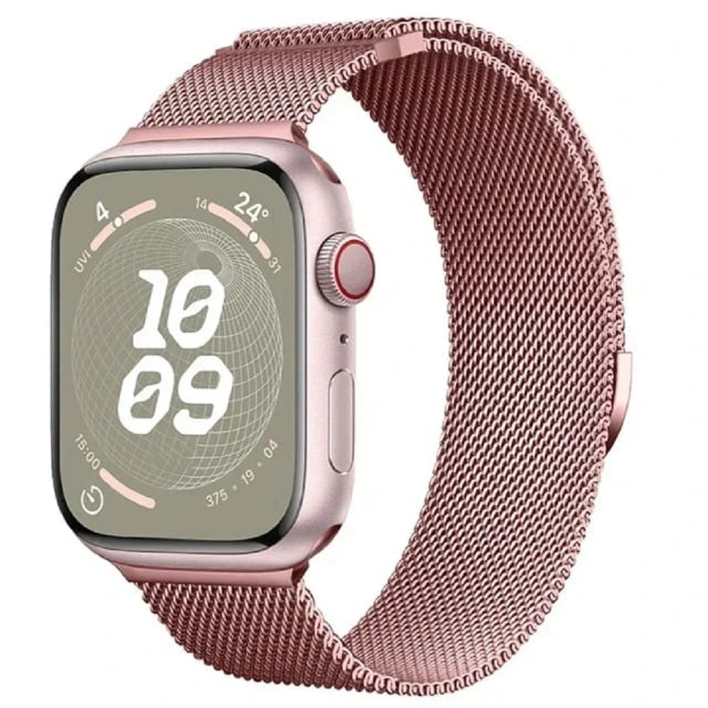 Correa de acero en milanés para Apple Watch 4/5/6/7/8/9/SE/Ultra
