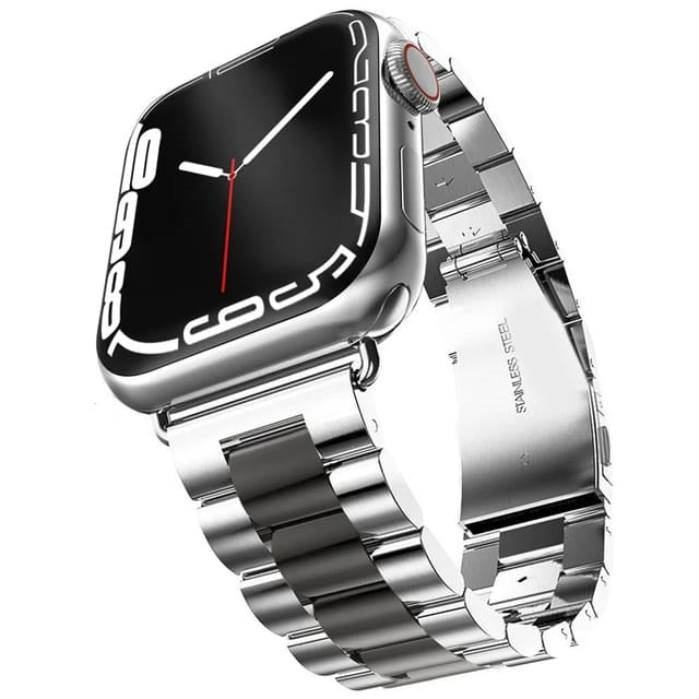 Correa de acero en eslabones para Apple Watch 4/5/6/7/8/9/SE/Ultra