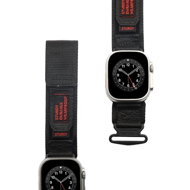 Correa de nylon estilo deportivo para Apple watch 4/5/6/7/8/9/SE/Ultra