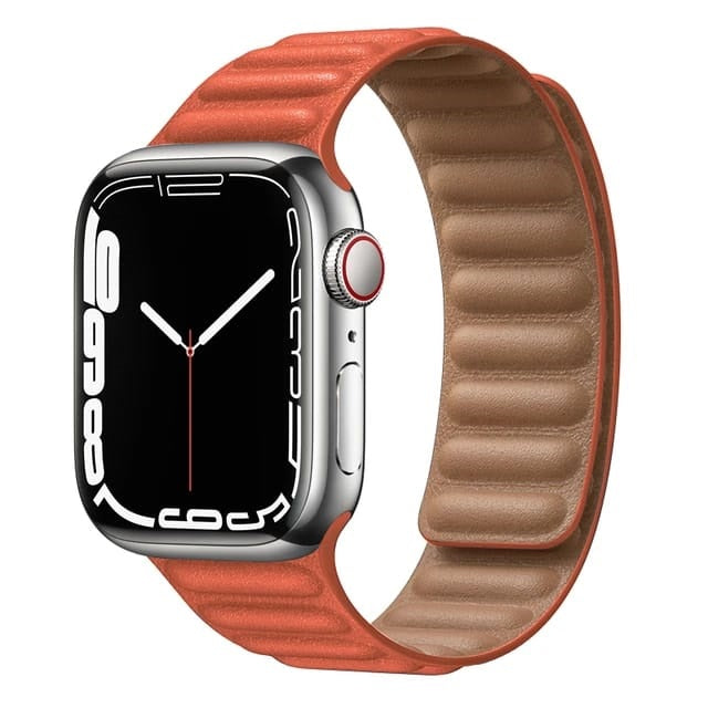 Correa de cuero imantada para Apple Watch Serie 3/4/5/6/7/8/9/10 SE/ Ultra