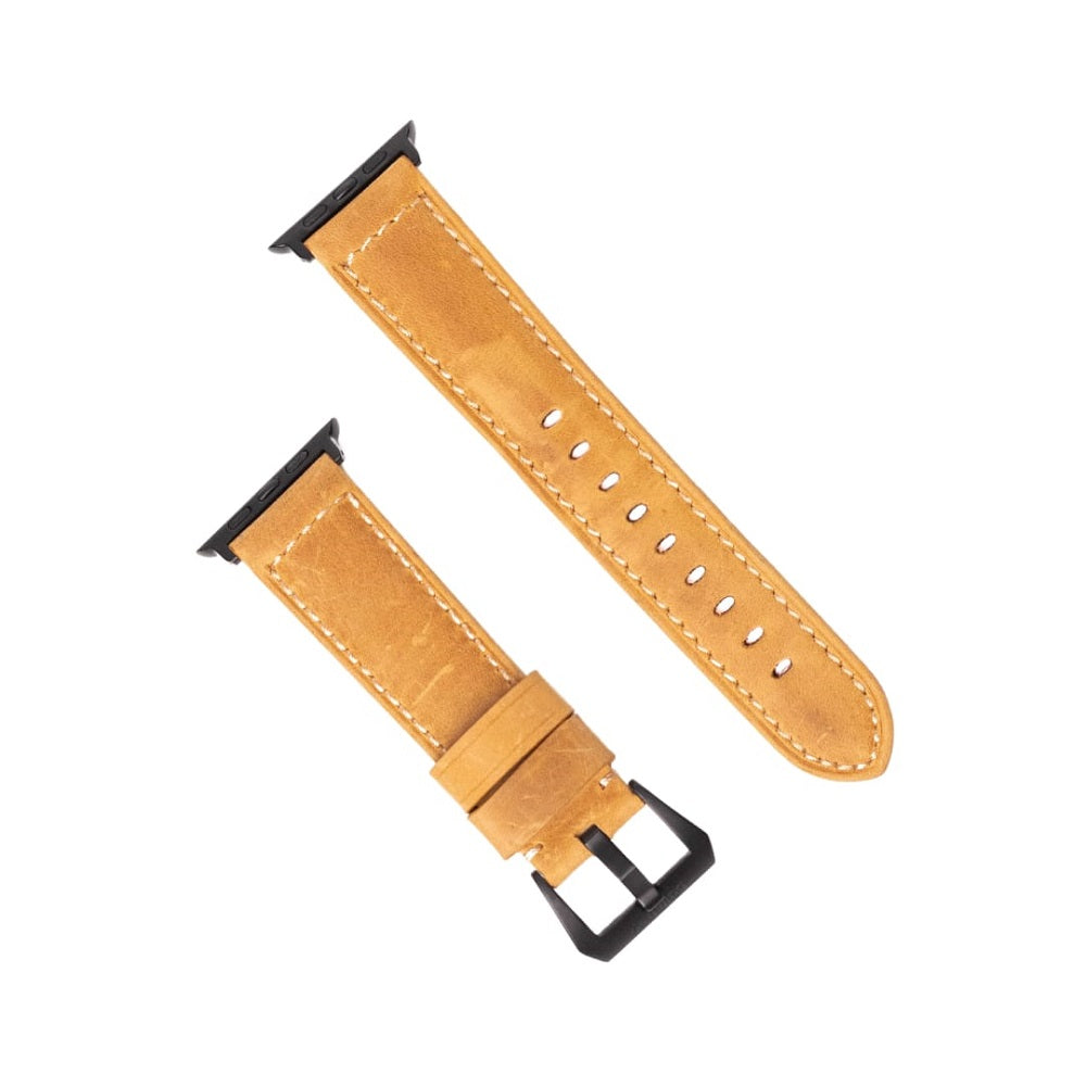 Correa de cuero genuino para Apple Watch 42/44/45/49 mm