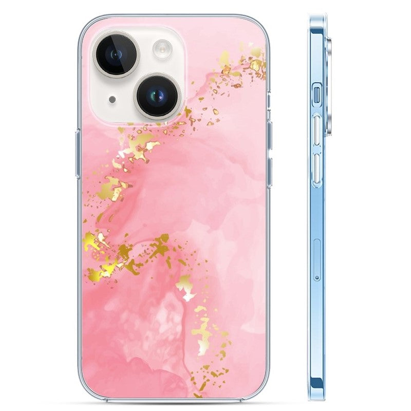 Case para iPhone 15/14/13/12 Mini/Plus/Pro/Max, con diseño esmaltado de mármol
