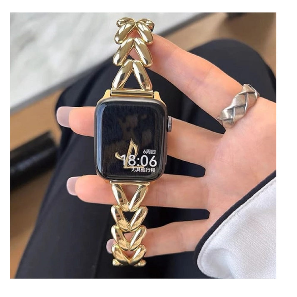 Correa metálica en Acero Trenzado para Apple Watch Serie 3/4/5/6/7/8/9/10 SE/ Ultra