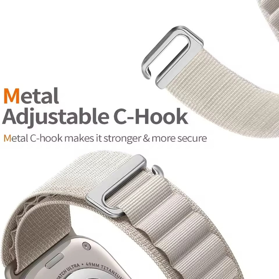 Correa Alpine nylon para Apple Watch Serie 4/5/6/7/8/9/10/SE/Ultra