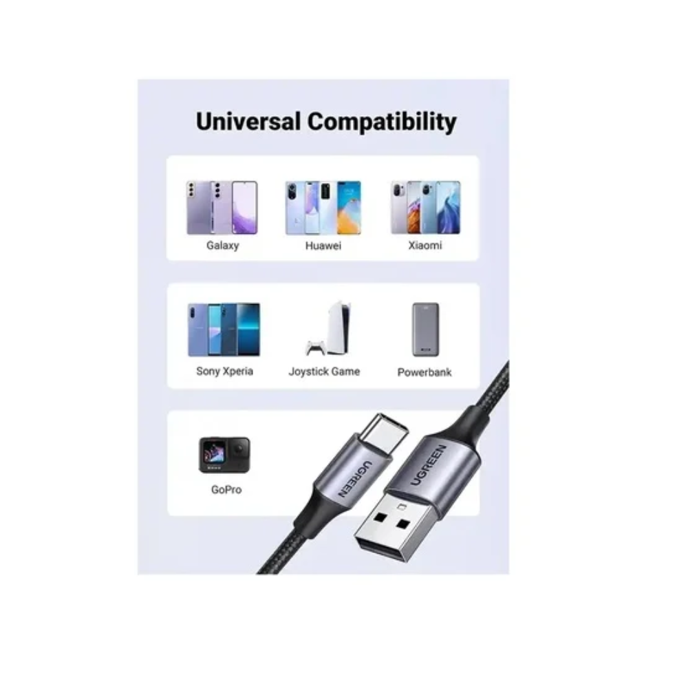 Cable USB to C, 3A, Ugreen US288