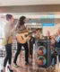ZQS8211 bocina Dual de 8 pulgadas, sonido de Karaoke de fiesta portátil de graves superpesados, altavoces inalámbricos Bluetooth para exteriores de alta potencia, pico de 80W