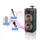 ZQS8211 bocina Dual de 8 pulgadas, sonido de Karaoke de fiesta portátil de graves superpesados, altavoces inalámbricos Bluetooth para exteriores de alta potencia, pico de 80W