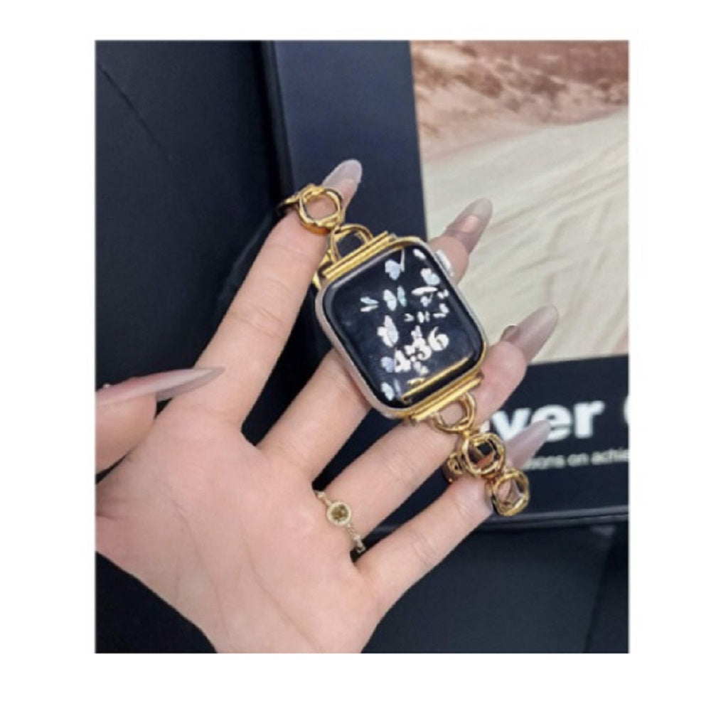 Correa metálica Ring para Apple Watch Serie 3/4/5/6/7/8/9/10 SE/ Ultra