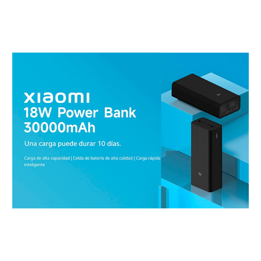 Powerbank 30000 mAh, 18 W - cargador inalámbrico Xiaomi