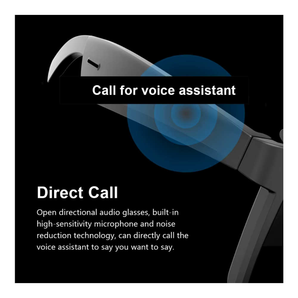 Lentes de sol modernos con audifonos Bluetooth