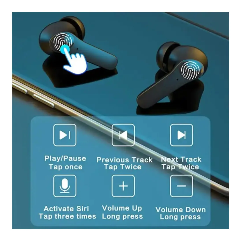 Audifonos D02, auriculares inalámbricos, Bluetooth