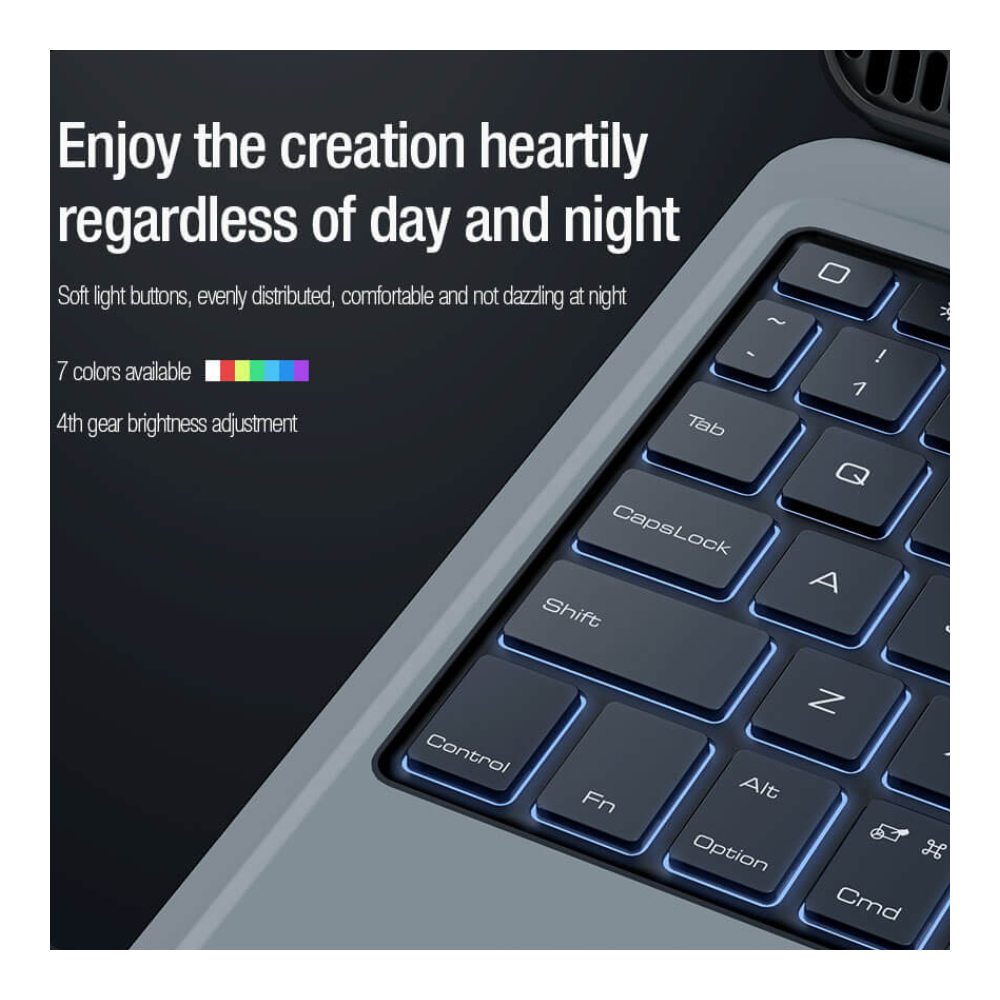 Nillkin Bumper Combo Backlit Keyboard Case for Apple iPad PRO 11" y 13" con teclado retroiluminado 2024/25 M4/M5