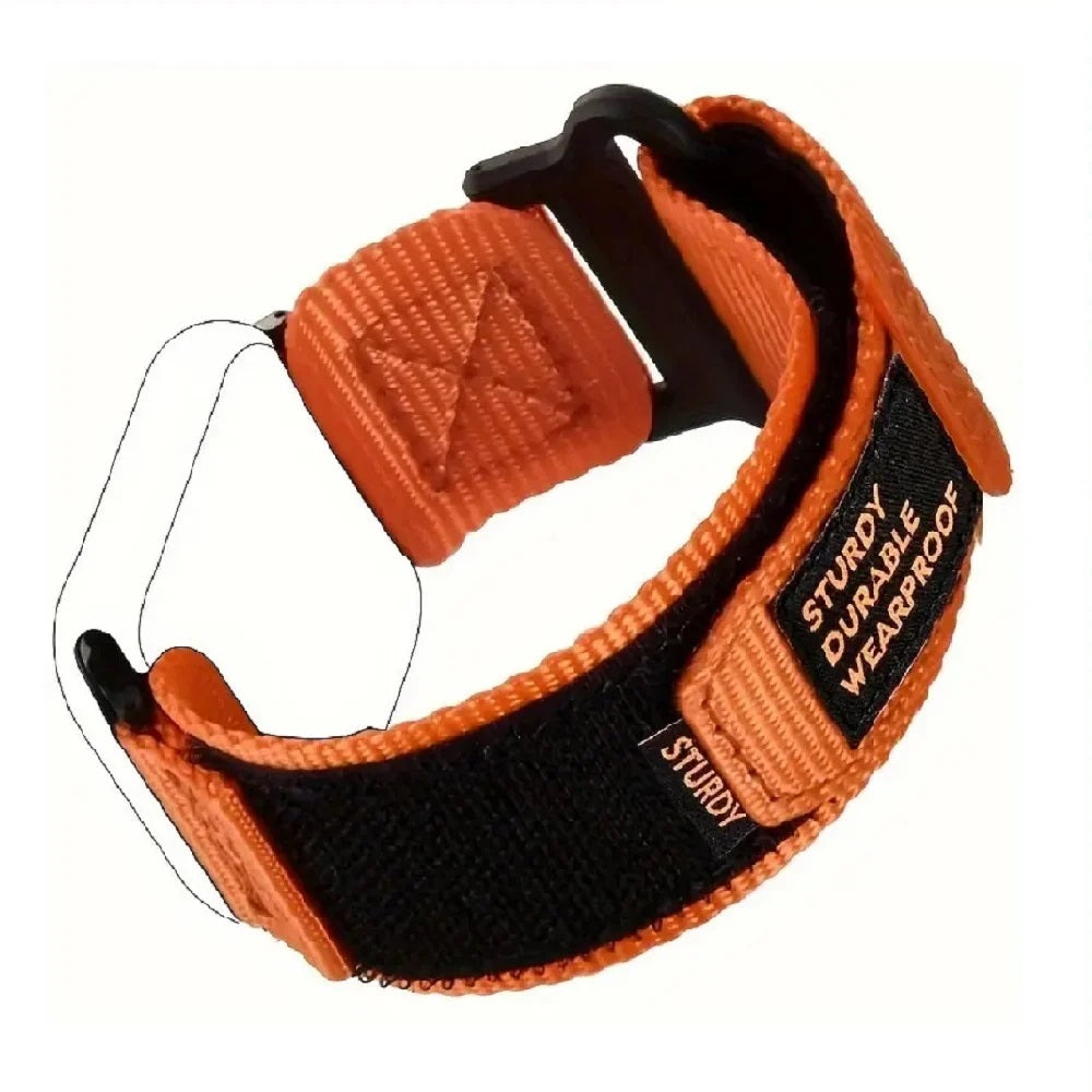 Correa de nylon estilo deportivo para Apple watch 4/5/6/7/8/9/SE/Ultra