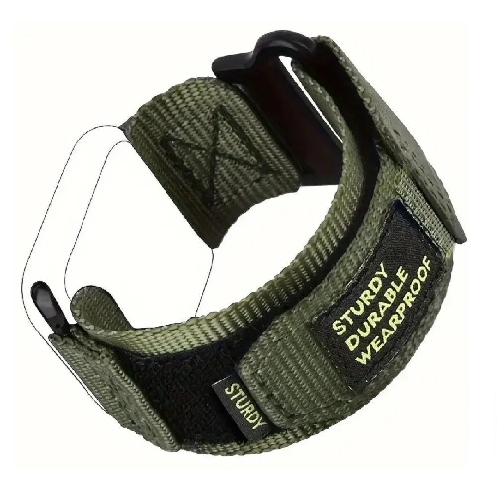 Correa de nylon estilo deportivo para Apple watch 4/5/6/7/8/9/SE/Ultra