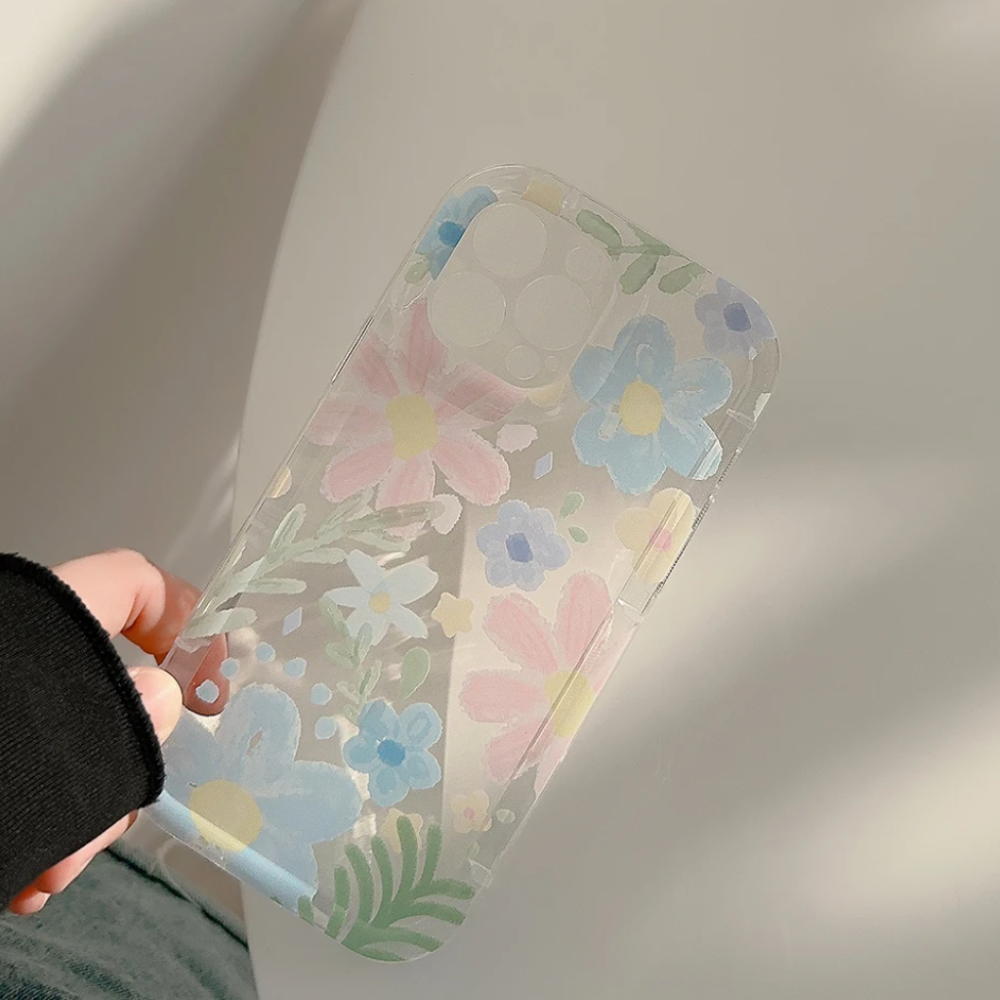 Case Flores variadas para iPhone 11/12/13/14/15 Pro/Max
