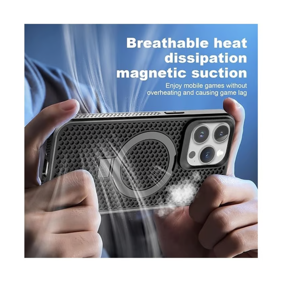 Case Moket con soporte y MagSafe para iPhone 11/13/14/15/Pro/Max